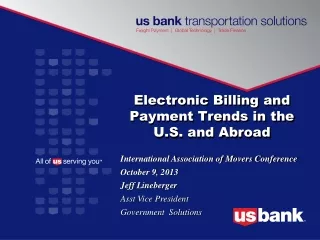 Electronic Billing and Payment Trends in the U.S. and Abroad