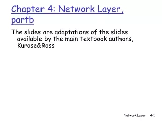Chapter 4: Network Layer, partb