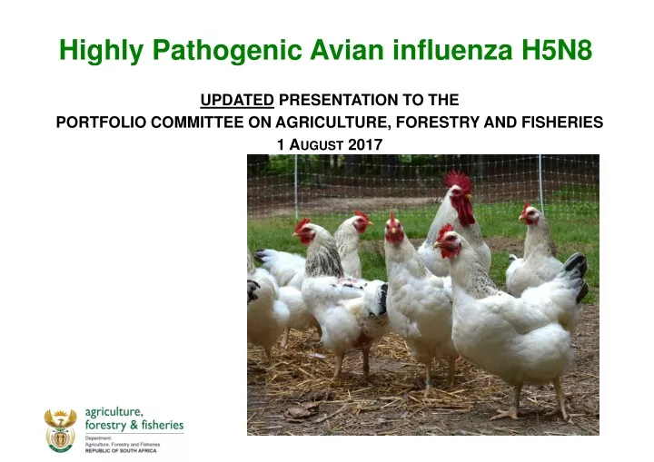 highly pathogenic avian influenza h5n8