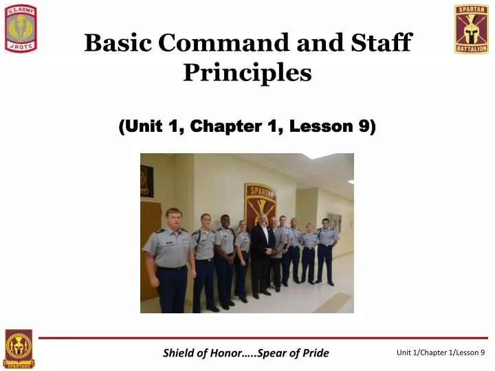 basic command and staff principles unit 1 chapter