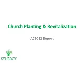 Church Planting &amp; Revitalization