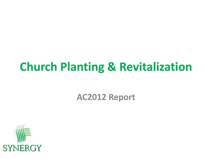 church planting revitalization