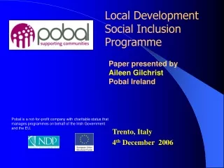 Local Development Social Inclusion Programme 