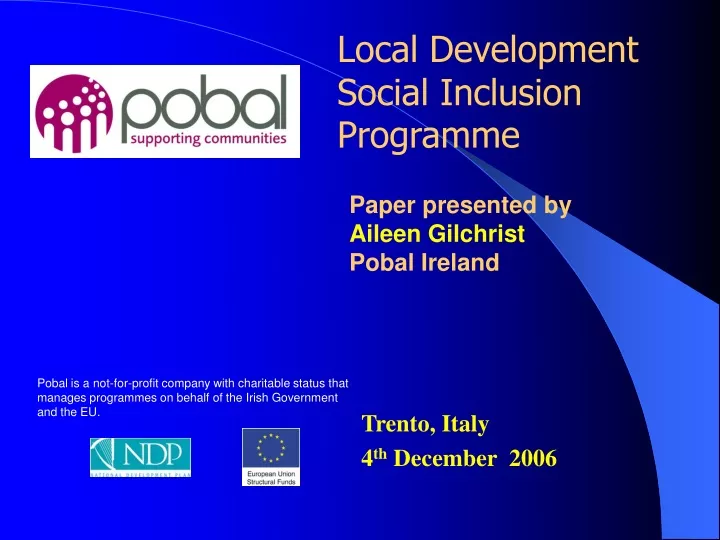 local development social inclusion programme