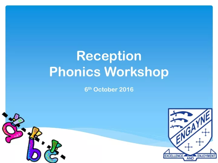 reception phonics workshop