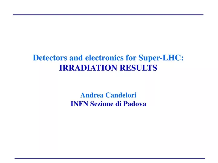 detectors and electronics for super