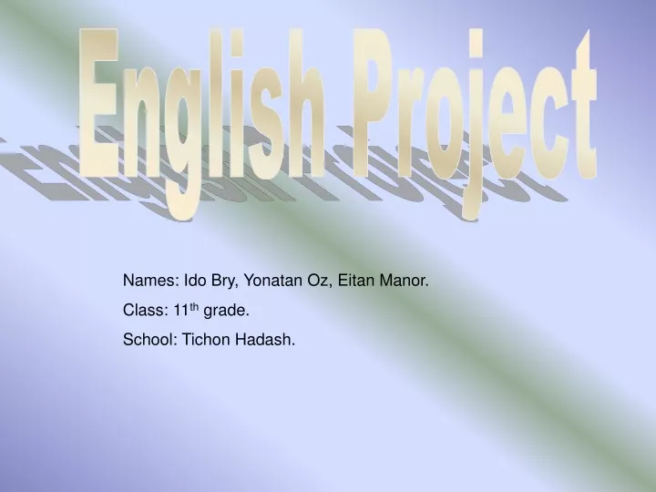 english project