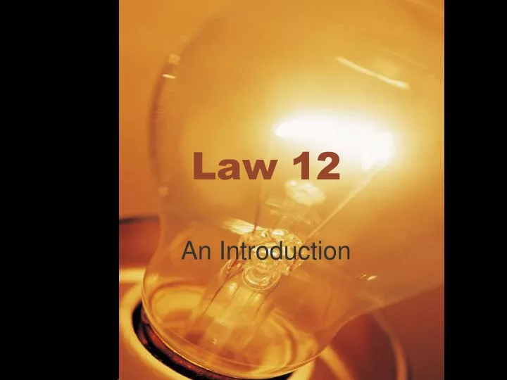 law 12
