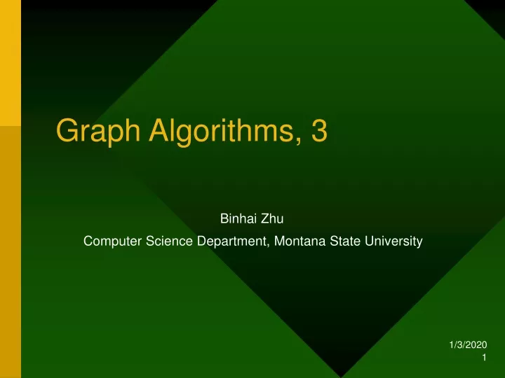graph algorithms 3