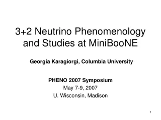 3+2 Neutrino Phenomenology and Studies at MiniBooNE