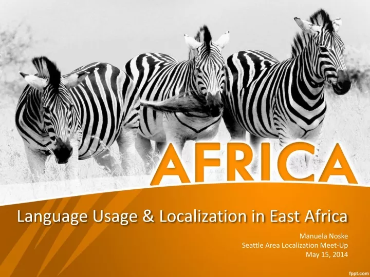 language usage localization in east africa