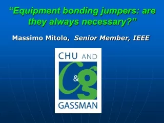“Equipment bonding jumpers: are they always necessary?”