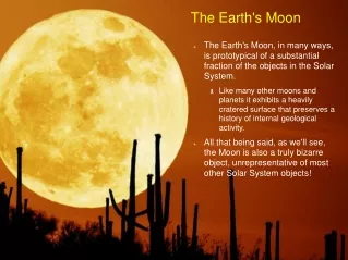 The Earth's Moon