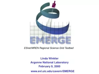 Linda Winkler Argonne National Laboratory February 9, 2000