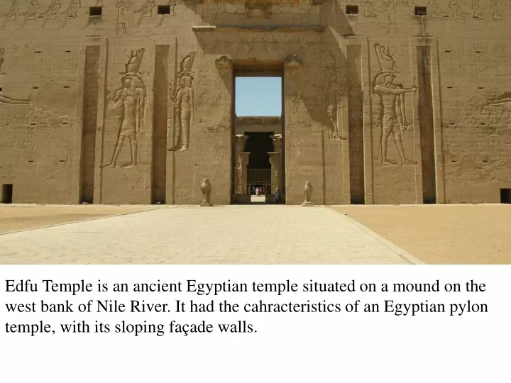 edfu temple is an ancient egyptian temple