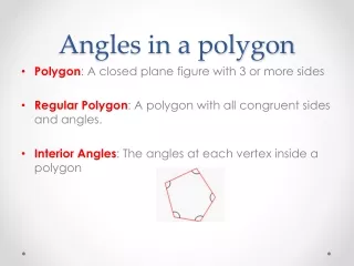 Angles in a polygon