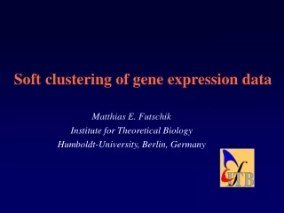 Soft clustering of gene expression data