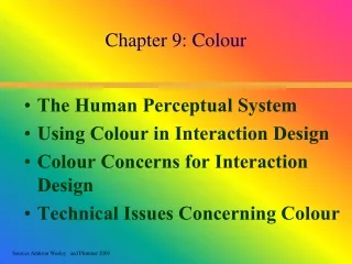 Chapter 9: Colour