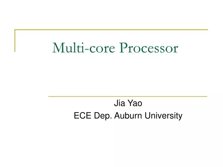 multi core processor