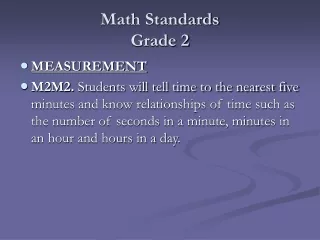Math Standards Grade 2