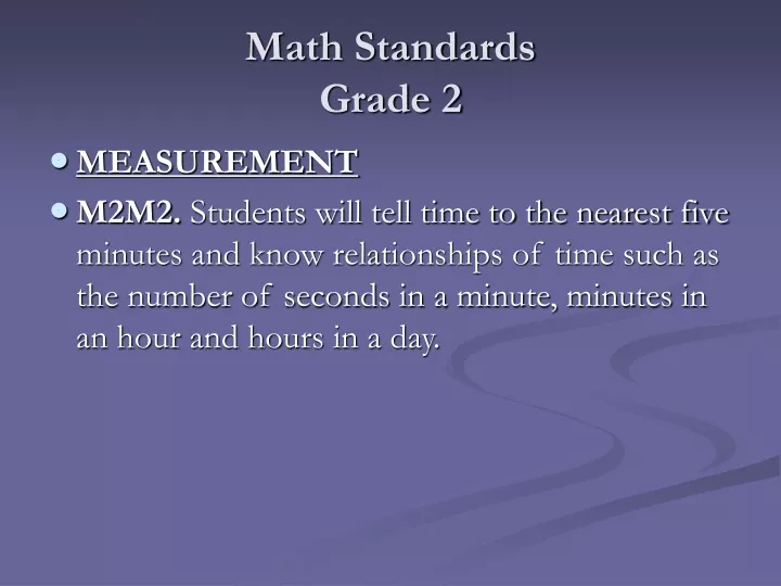 math standards grade 2