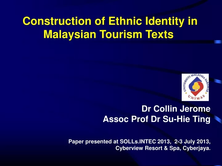 construction of ethnic identity in malaysian