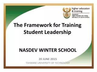 The Framework for Training Student Leadership