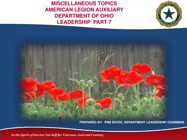 miscellaneous topics american legion auxiliary