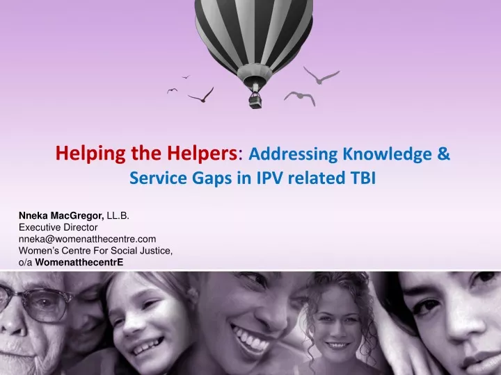 helping the helpers addressing knowledge service gaps in ipv related tbi