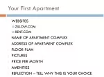Your First Apartment - slide 1