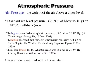 Atmospheric Pressure