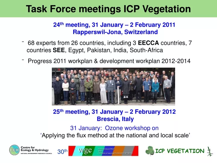 task force meetings icp vegetation