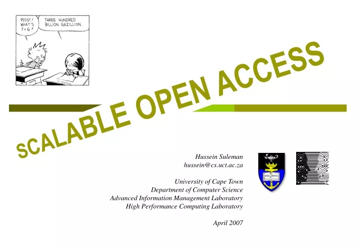 s c a l a b l e open access
