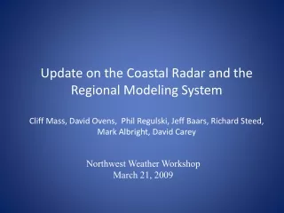Northwest Weather Workshop March 21, 2009