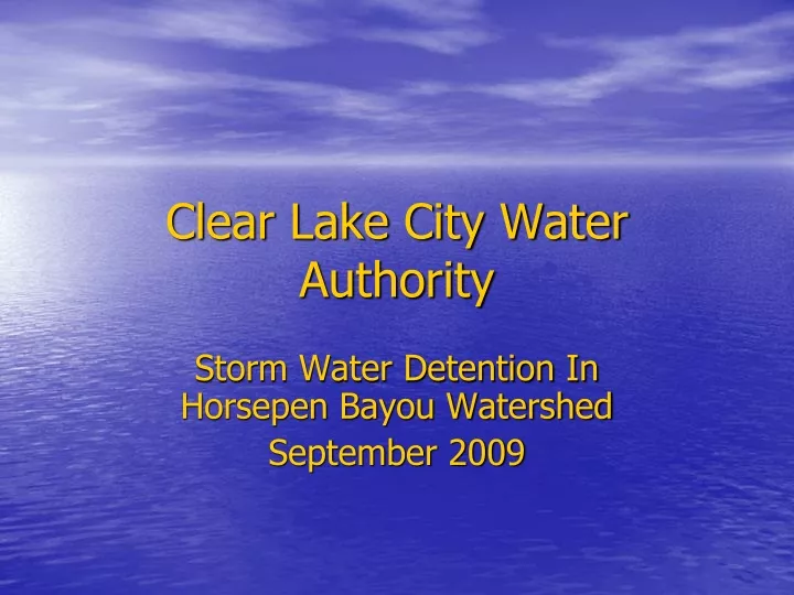 clear lake city water authority