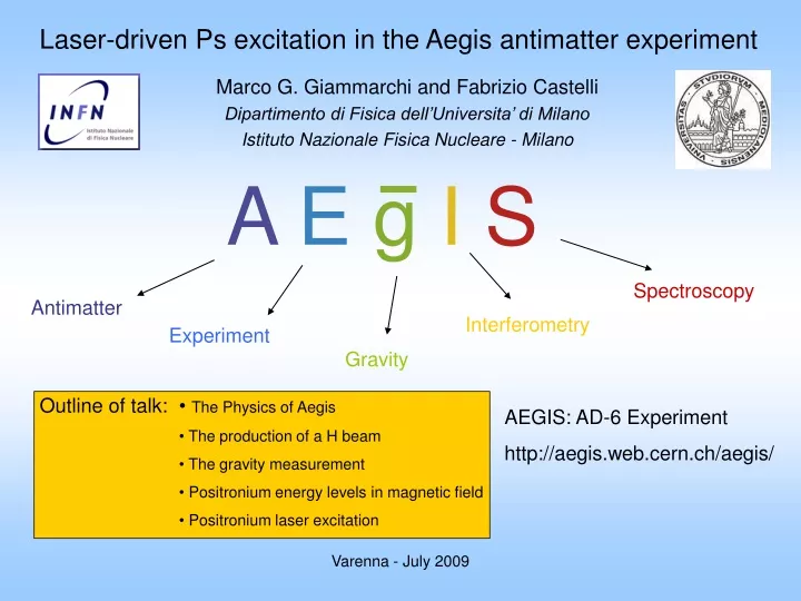 laser driven ps excitation in the aegis antimatter experiment