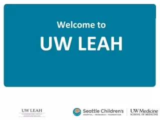 Welcome to UW LEAH