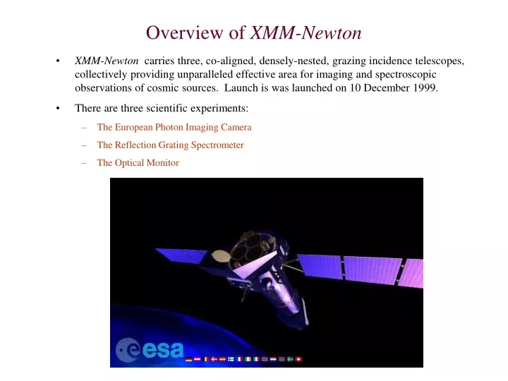 overview of xmm newton