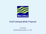 Draft Proposal for Enhancing Interoperability in Meteorology - slide 1