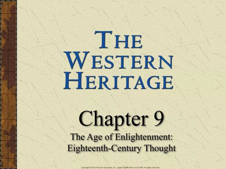 chapter 9 the age of enlightenment eighteenth
