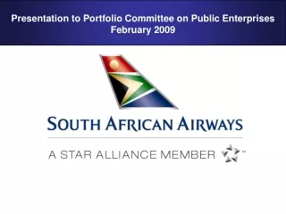 Presentation to Portfolio Committee on Public Enterprises  February 2009
