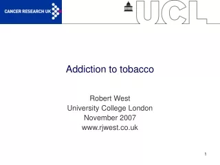 Addiction to tobacco