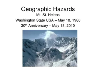 Geographic Hazards