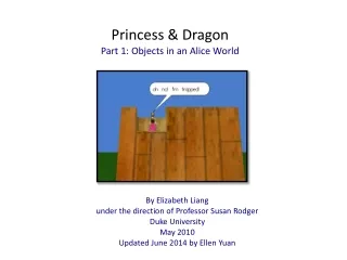 Princess &amp; Dragon Part 1: Objects in an Alice World