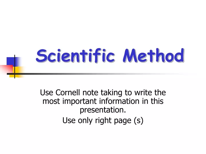 scientific method