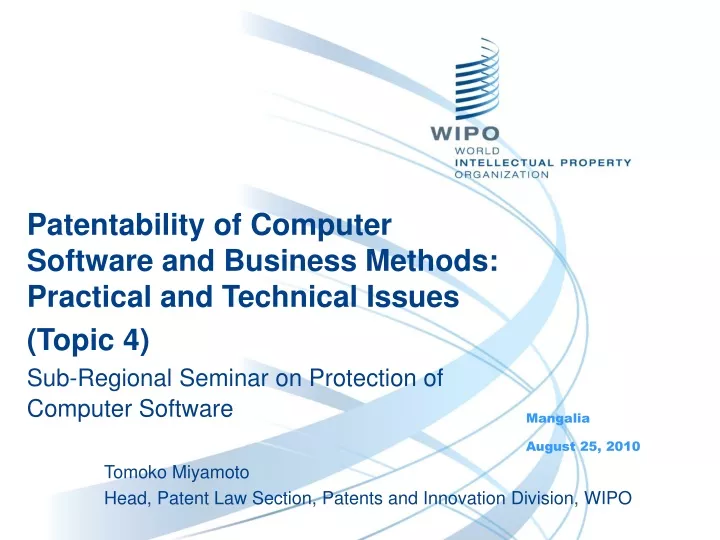 patentability of computer software and business