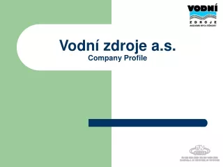 Vodní zdroje a.s. Company Profile