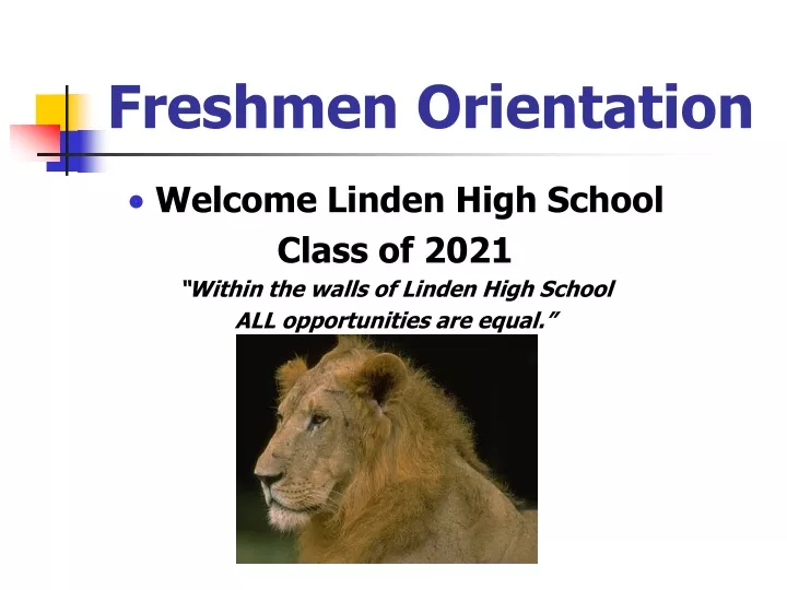 freshmen orientation
