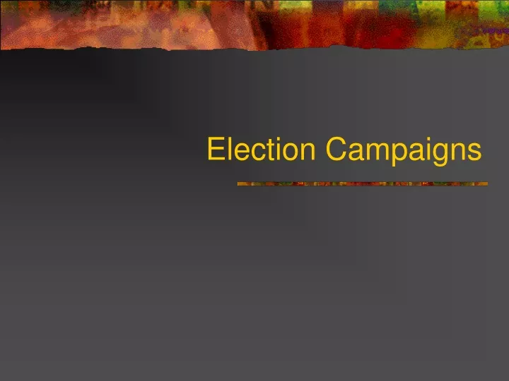 election campaigns