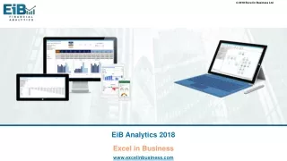 EiB Analytics 2018 Excel in Business
